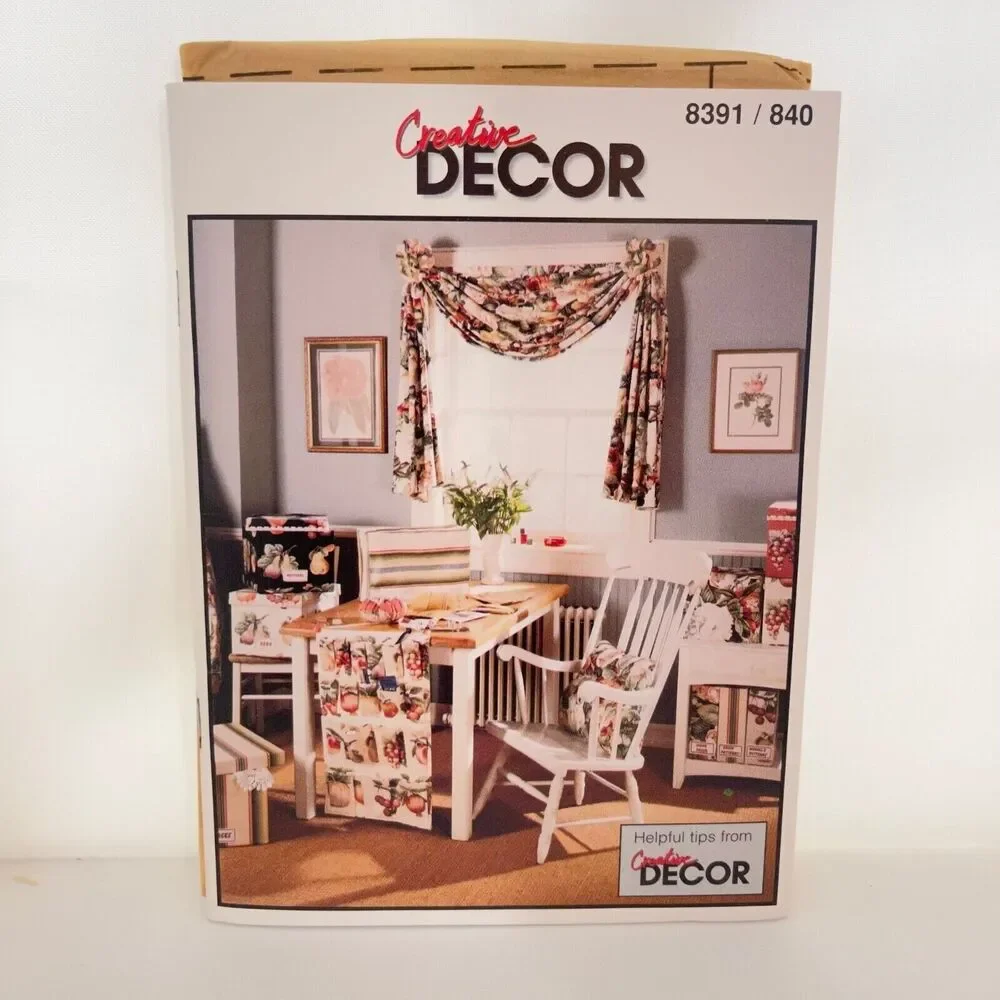 #8391 McCalls Creative Decor Window Curtains and Organization Decor Sewing Patte